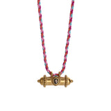 ORIGINAL COTTON ROPE NECKLACE WITH MOON PENDANT_CWMM8829