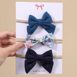 CORDUROY BOW BABY HEADBAND SET FOR GIRLS_CWAHA6751