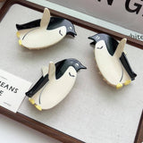 CUTE PENGUIN ACETATE SHARK HAIR CLAW CLIP_CWAHA5771
