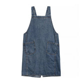 COTTON CANVAS WASHED DENIM APRON WITH POCKETS_CWMM3296