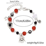 HALLOWEEN SPIDER HEART STAR BRACELET_CWAJE2453