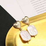 Womens High-End Natural Pearl Earrings