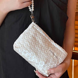 Pearl Handle Cosmetic Bag Sweet Wallet Hand Pouch_Cuab00675