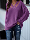 Pullover Temperament Commuter V-Neck Sweater