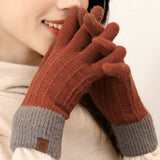 Winter Outdoor Warm Knitted Touch Screen Gloves_Cwag0392