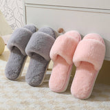 FAUX RABBIT FUR SLIPPERS FOR WOMEN_CWSHS0284
