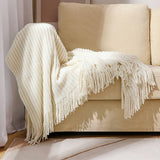 KNITTED SOFT WARM SOFA BLANKET BED END BLANKET_CWMM0200