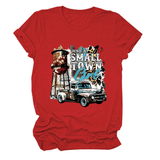 JUST A SMALL TOWN GIRL PRINT T SHIRT LOOSE FIT_CWTTS1525