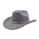 Western Wool Cowboy Fedora Hat For Couples_Cwah04396