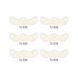 METALLIC FRECKLE FACE TATTOO STICKERS GOLD SILVER_CWMM8364