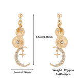 Womens Starry Sky Necklace Bracelet Earrings Set