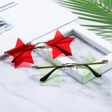 FIVE POINTED STAR SUNGLASSES FRAMELESS SUNGLASSES_CWASG0721