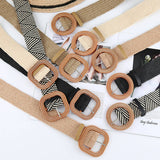 Cwabe0545_Vintage Braided Square Buckle Belt