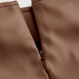 HIGH WAIST ZIPPER HIP SKIRT PU LEATHER SKIRT_CWBSS0404