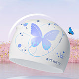 Women'S Silicone Swim Cap, Long Hair, Ear Cover_Cwmm6714