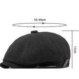MENS NEW HOLLOW BREATHABLE FLAT CAP_CWAH1910