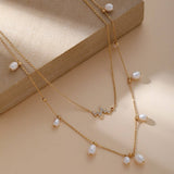 FRESHWATER PEARL NECKLACE 18K GOLD PLATED NECKLACE_CWMM3637