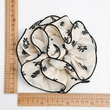 Large Floral Chiffon Scrunchie Ponytail Holder_Cwaha07523