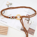 Cwabe0567_Bohemian Tassel Wood Button Belt