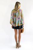 Women Tie Dye Marble Print Button Down Blouse_Cwtbll0359