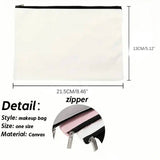 STYLISH PATTERNED WATERPROOF LINEN COSMETIC BAG_CWAB2257