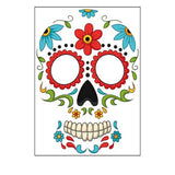 DAY OF THE DEAD FACE TATTOOS WATERPROOF MAKEUP_CWMM8386