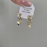 Unique Five-Pointed Star Clip Earrings