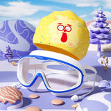 KIDS SWIM GOGGLES CAP SET HD LARGE FRAME_CWMM6645
