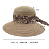 SUMMER OUTDOOR FASHION FLORAL BOW STRAW HAT_CWAH3437