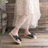 BOW DECORATED NON SLIP SLIPPERS FOR WOMENS_CWSHS0675