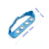 DENIM PUNK HEADWRAP WITH METAL STUDS_CWAHA6312