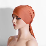 ARC SHAPED TWO TAIL CLASSIC ETHNIC HEADSCARF_CWASC2446