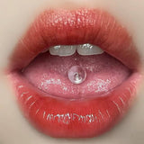 STAINLESS STEEL LUMINOUS ACRYLIC BALL TONGUE STUD_CWMM9597