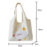 LARGE EMBROIDERED CANVAS SHOULDER BAG FOR STUDENTS_CWAB5628