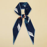 ELEGANT FLORAL SCARF HAIR RIBBON BAG ACCESSORY_CWASC0073