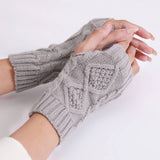 Diamond New Knitted Half Finger Gloves_Cwag0091