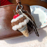 Cwmm10407_Cute Cake Keychain Cartoon Backpack Charm Pendant