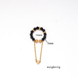 NATURAL STONE EAR CUFF FOR NON PIERCED EARS_CWMM7540