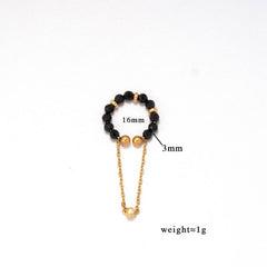 NATURAL STONE EAR CUFF FOR NON PIERCED EARS_CWMM7540