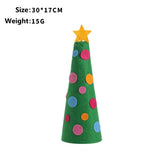 CREATIVE FELT CHRISTMAS TREE WINE BOTTLE COVER_CWAJE05376