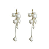 GENTLE AND ELEGANT PEARL TASSEL EARRINGS_CWAJE2175