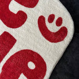 MINIMAL LETTER RUG IRREGULAR CUTE FLOOR MAT_CWMM7513