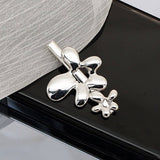 METAL ROSE HAIRPIN SIDE BANGS DUCKBILL CLIP_CWAHA4646