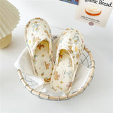 3D FLOWER BIRTHDAY DOG OPEN TOE HOME SLIPPERS_CWMM2972