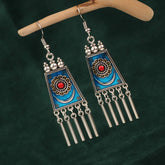 NEW RETRO ETHNIC STYLE LONG TASSEL EARRINGS_CWAJE3994