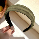 Velvet Headband Women Chic Wide Hair Hoop_Cwaha07778