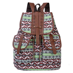 Vintage Pattern Back-To-School Travel Canvas Bag_Cwab2218