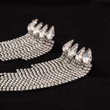 FRENCH STYLE TASSEL RHINESTONE EARRINGS_CWAJE1140