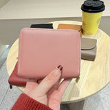 New Solid Color 3-Fold Wallet With Flip Cover_Cwab06253
