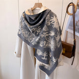 French Vintage Soft Warm Faux Cashmere Scarf_Cwasc03451